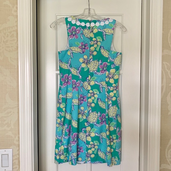 Lilly Pulitzer Ginny Dress Moving Slowly Turtles - Picture 2 of 4